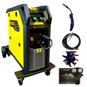 ESAB Schweissgerät Rustler EM 350C Pro Synergic Set mit Brenner und Zubehör